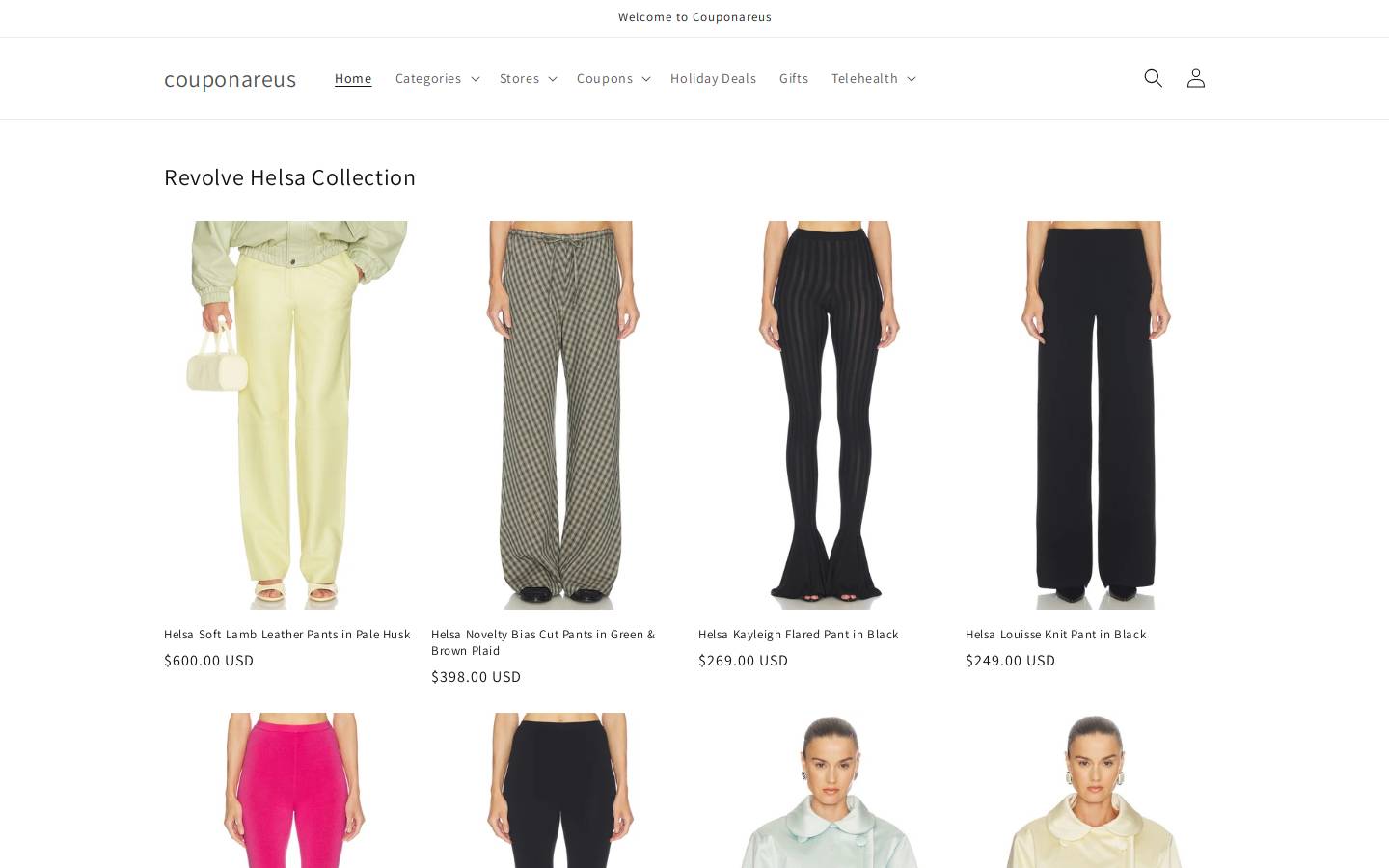 couponareus.com homepage screenshot
