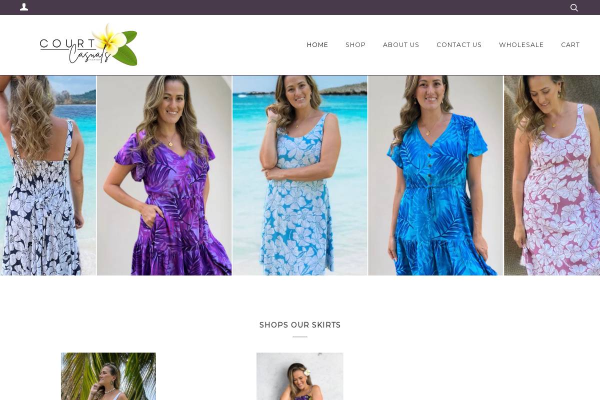 courtcasuals.com.au homepage screenshot