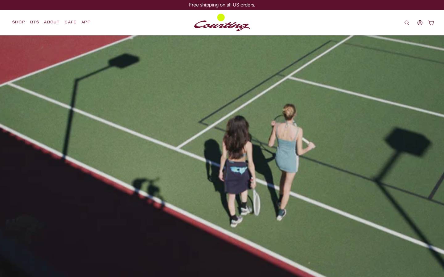 courtingtennis.com homepage screenshot