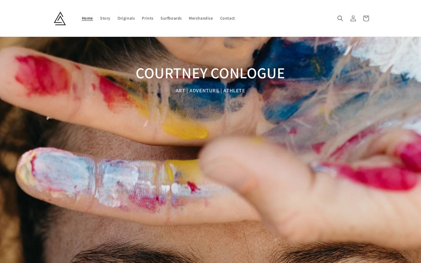 courtneyconlogue.com homepage screenshot