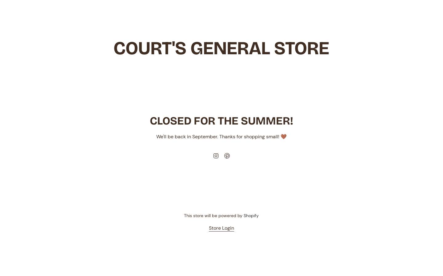 courtsgeneralstore.com homepage screenshot