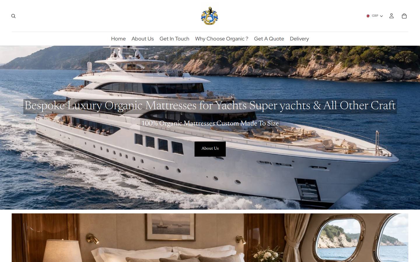 cousinsboatmattress.com homepage screenshot