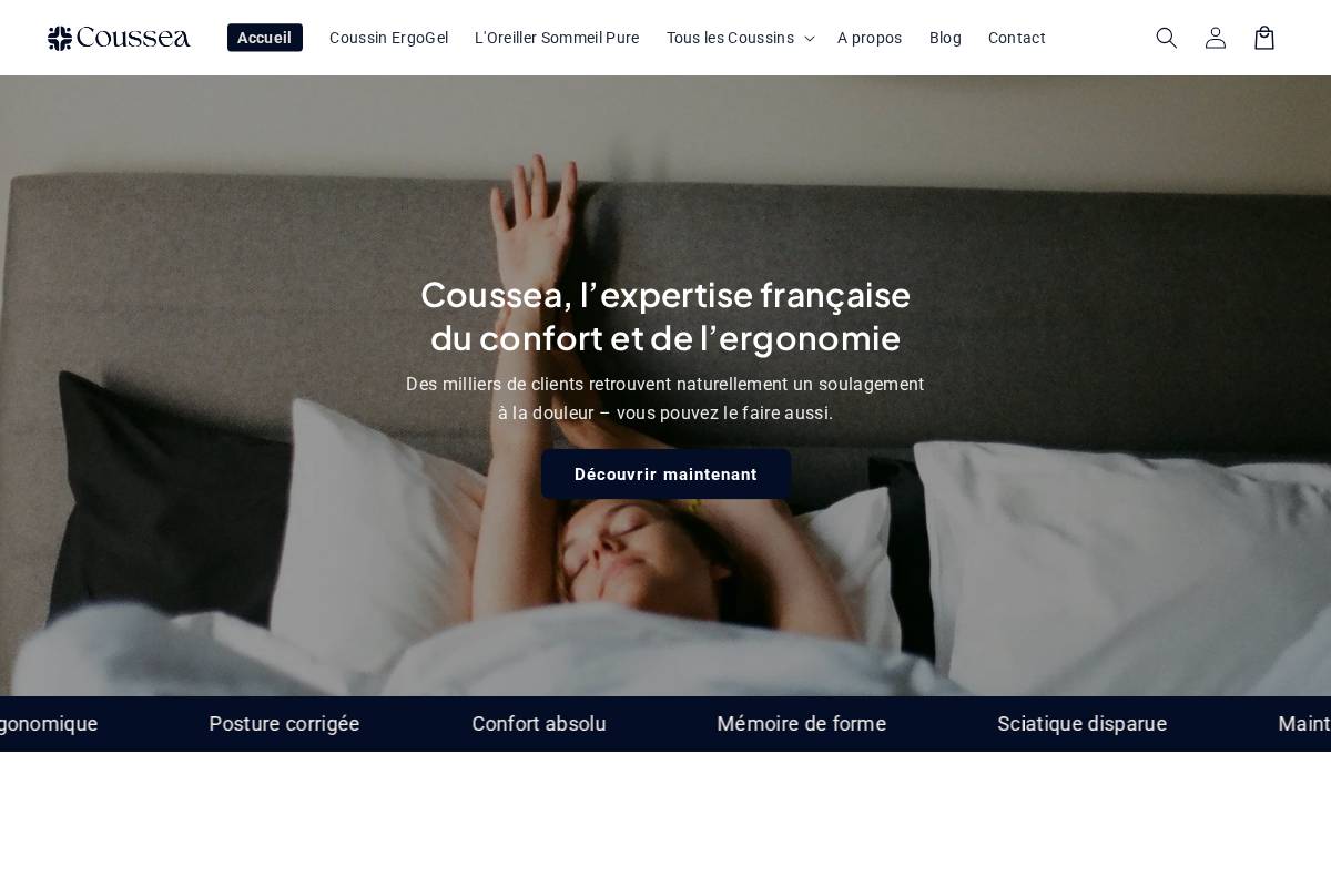 coussea.fr homepage screenshot