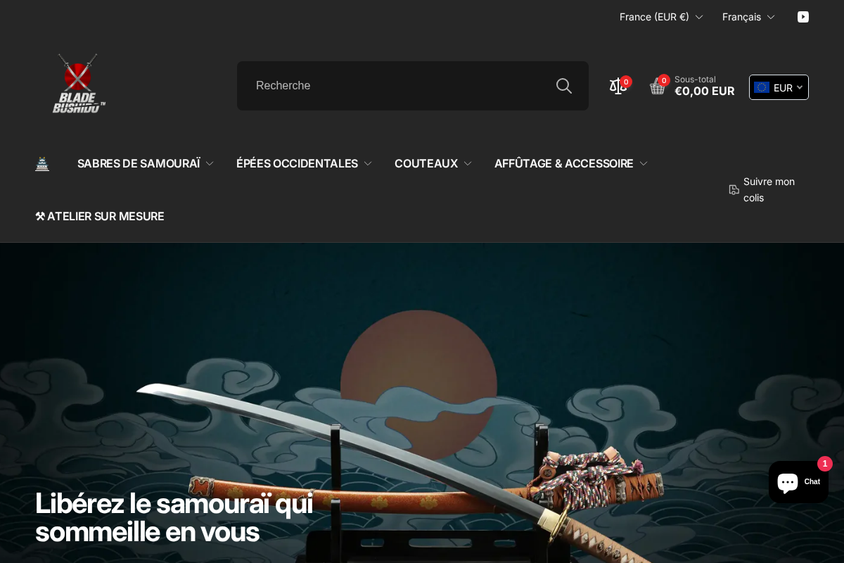 Blade Bushido homepage screenshot
