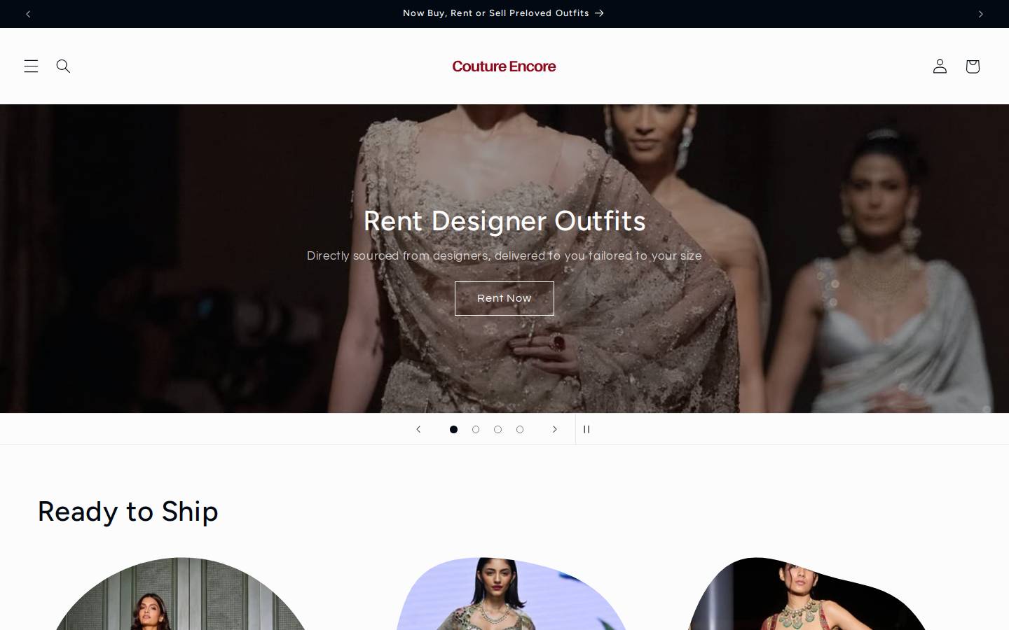 couturencore.com homepage screenshot