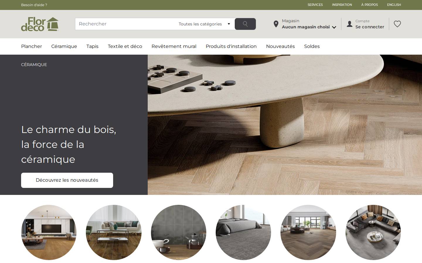 couvreplancher.com homepage screenshot