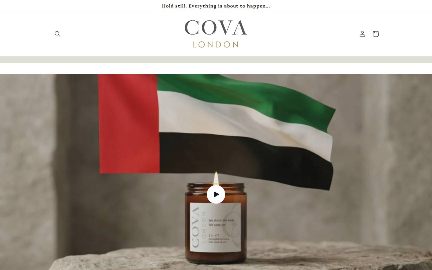 cova.london homepage screenshot