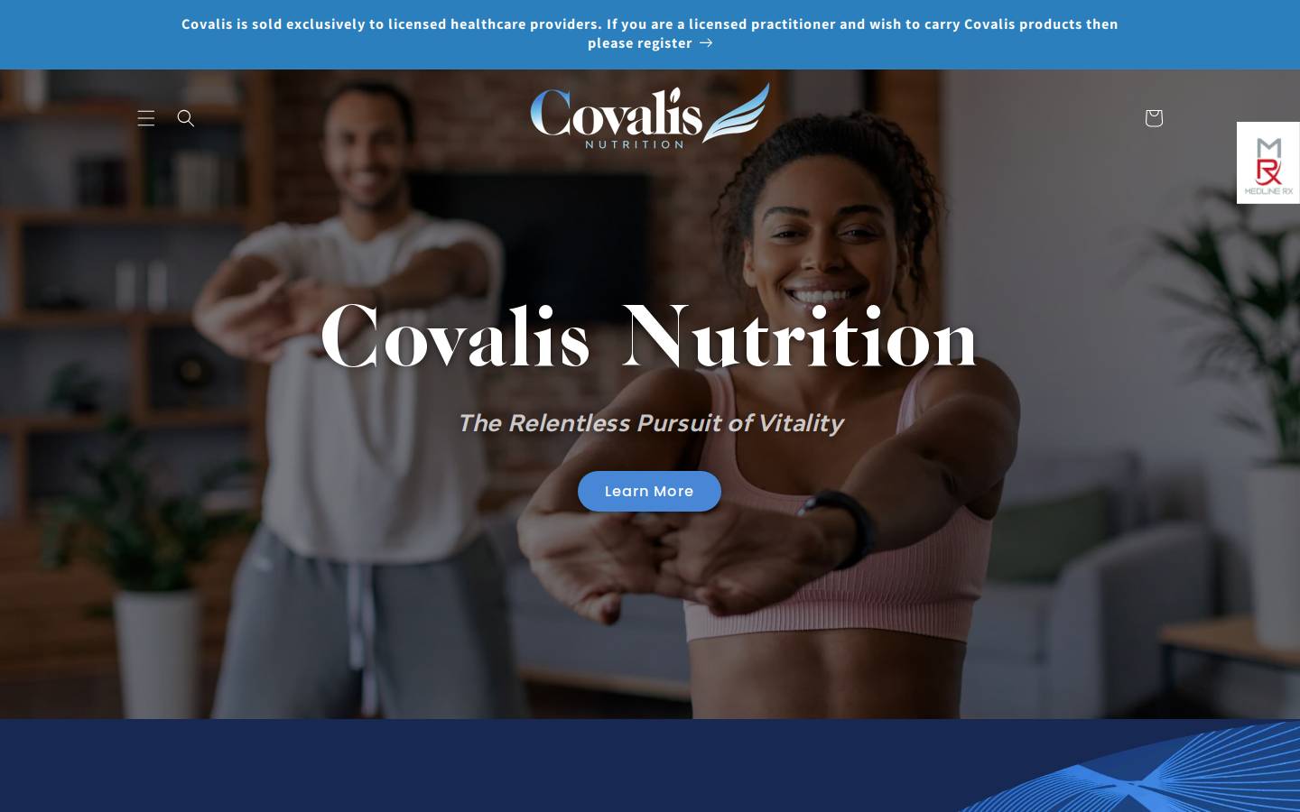 covalisnutrition.com homepage screenshot
