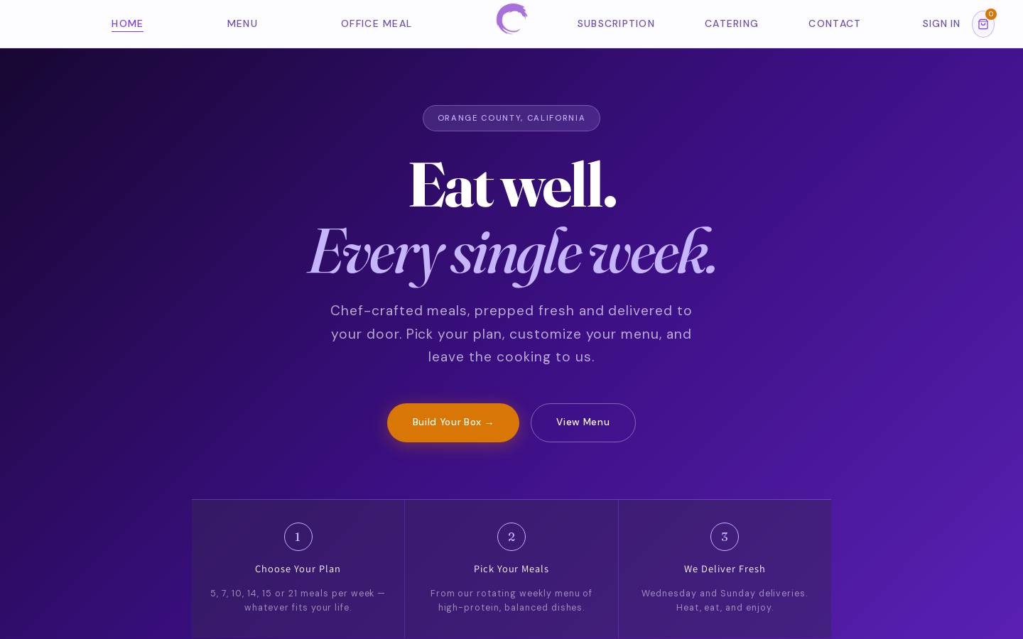 covemeal.com homepage screenshot