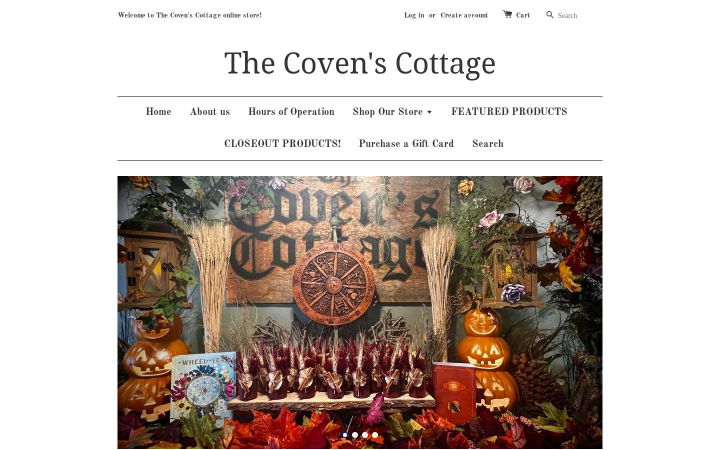 covenscottage.com homepage screenshot