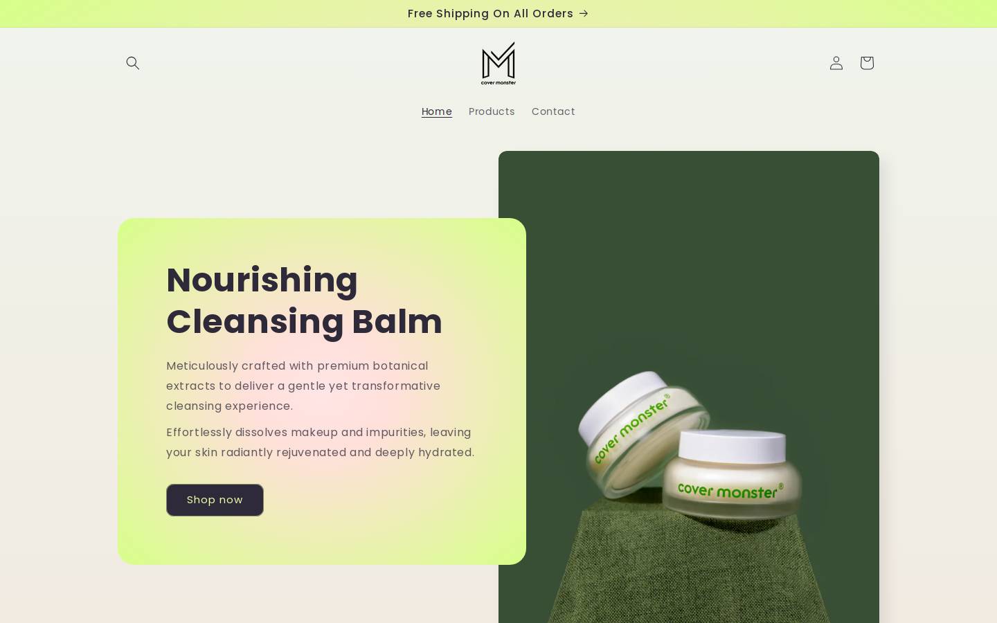 cover-monster.com homepage screenshot