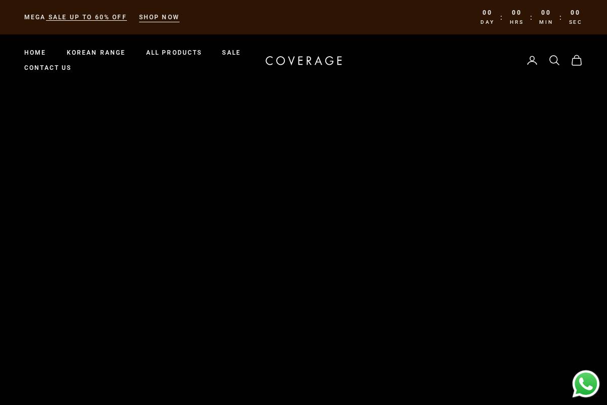coverageskincare.com homepage screenshot