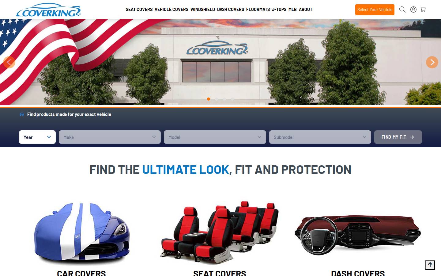 Coverking homepage screenshot