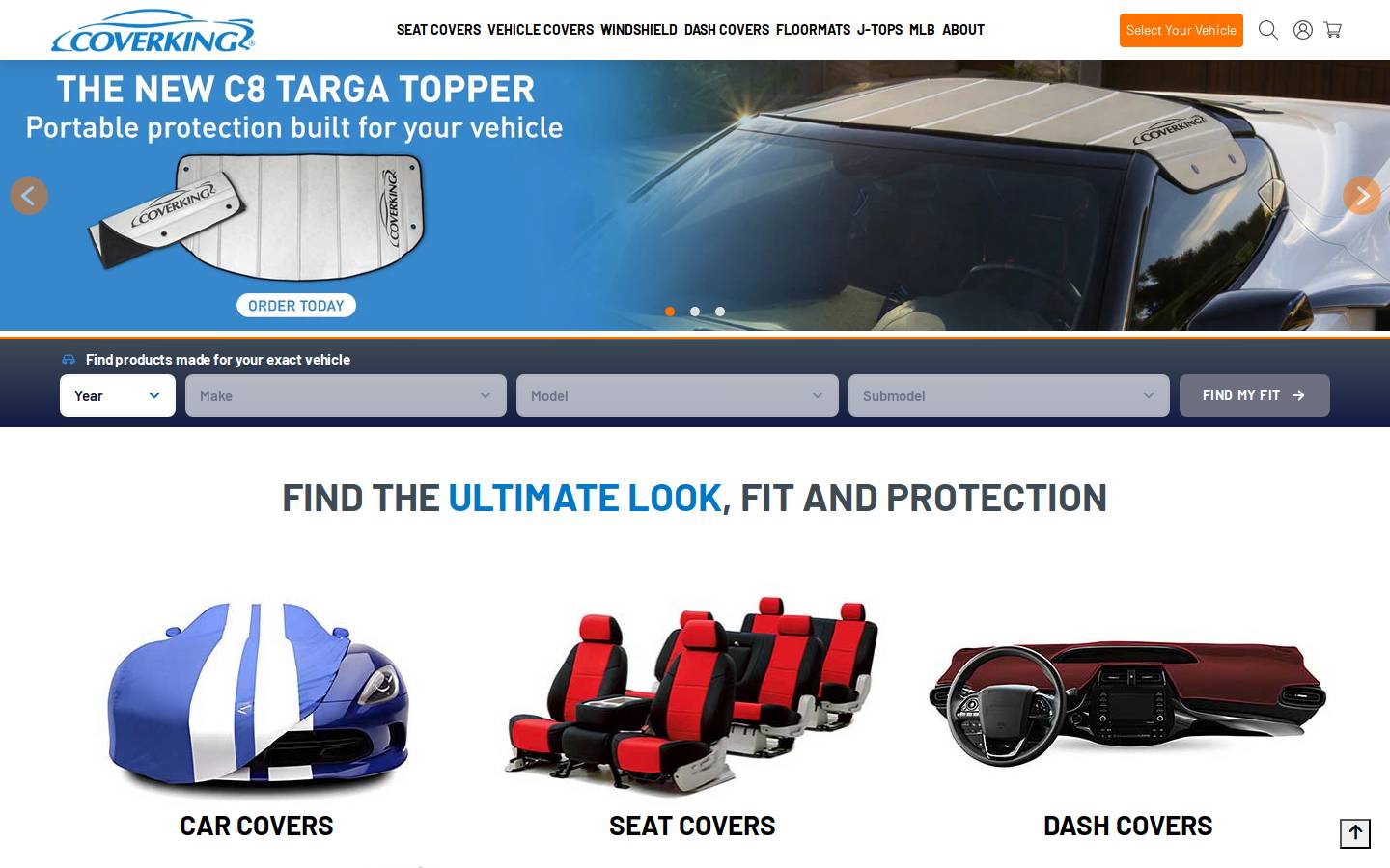 Coverking homepage screenshot