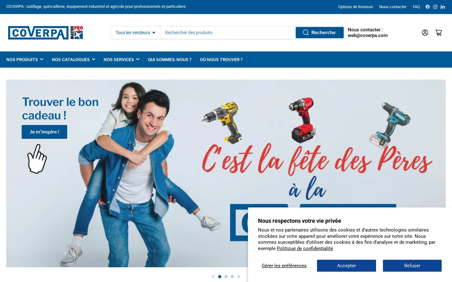 coverpa.com homepage screenshot