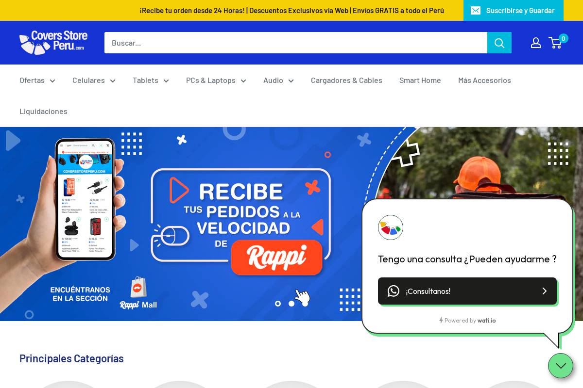 Coversstoreperu.Com homepage screenshot