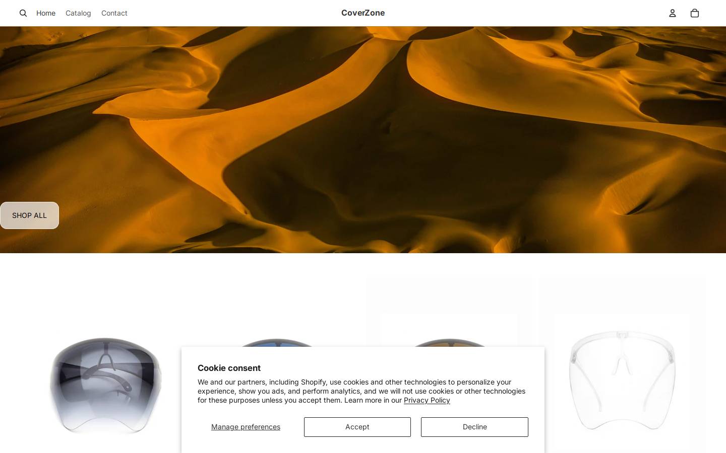 coverzone.us homepage screenshot