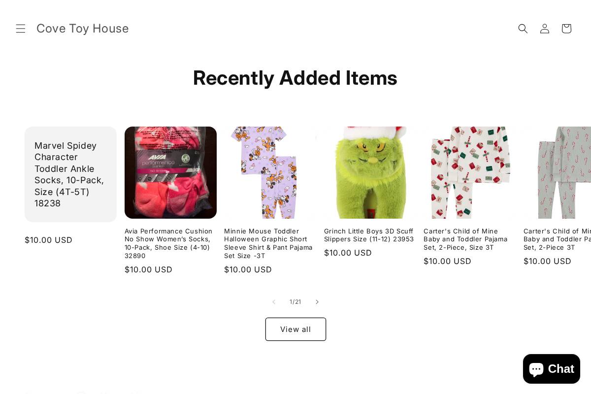 covetoyhouse.com homepage screenshot