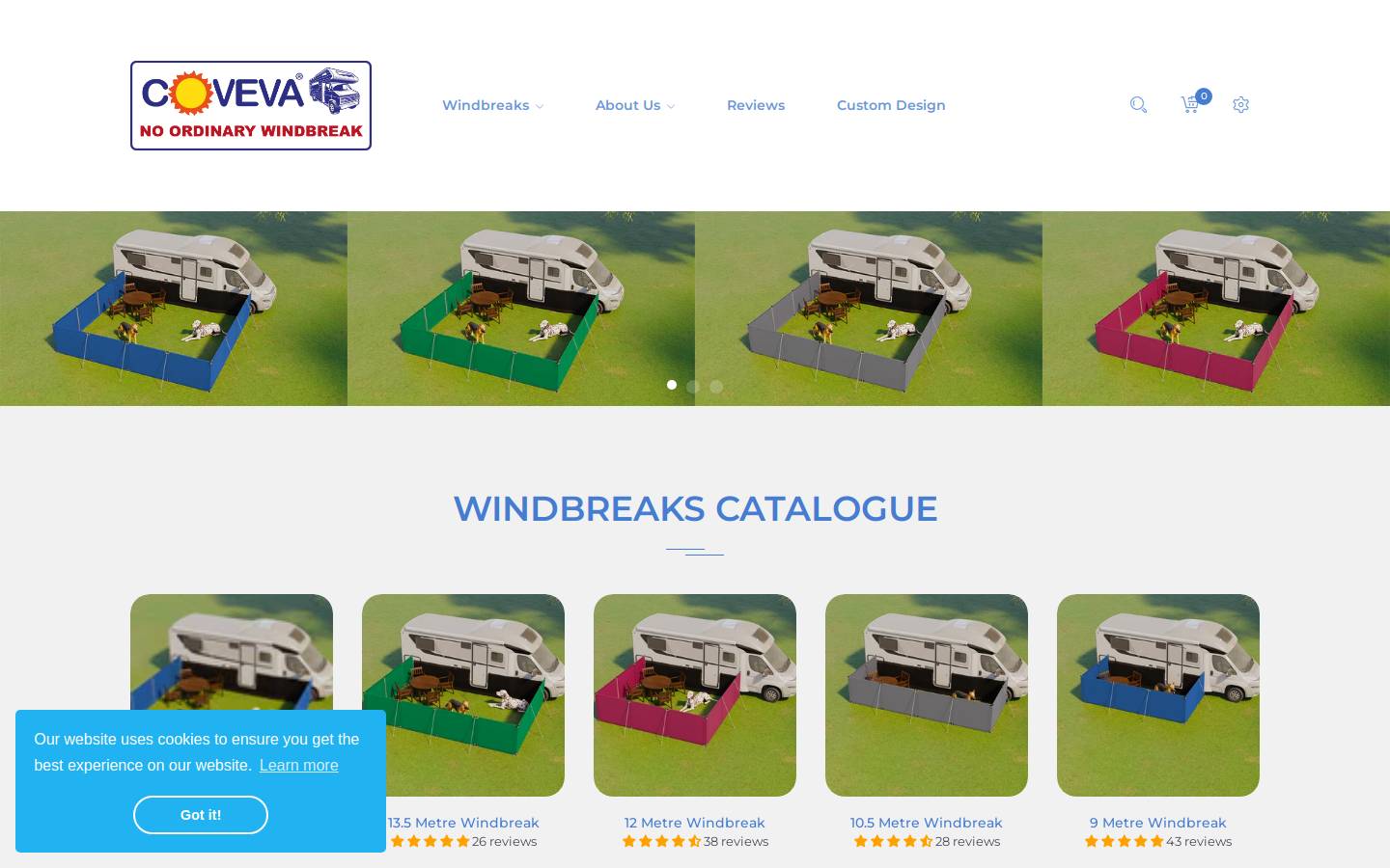 Coveva homepage screenshot