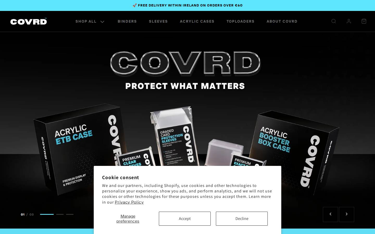 Covrd homepage screenshot
