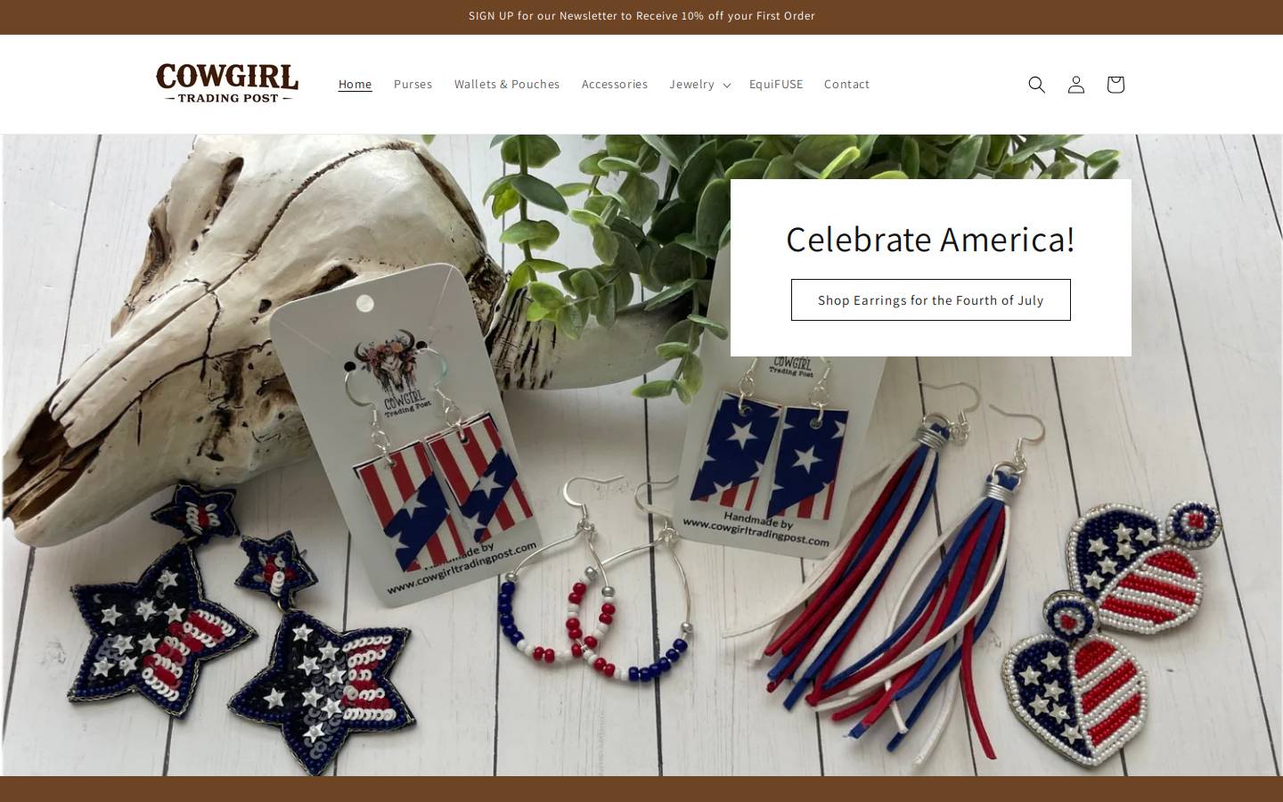 cowgirltradingpost.com homepage screenshot