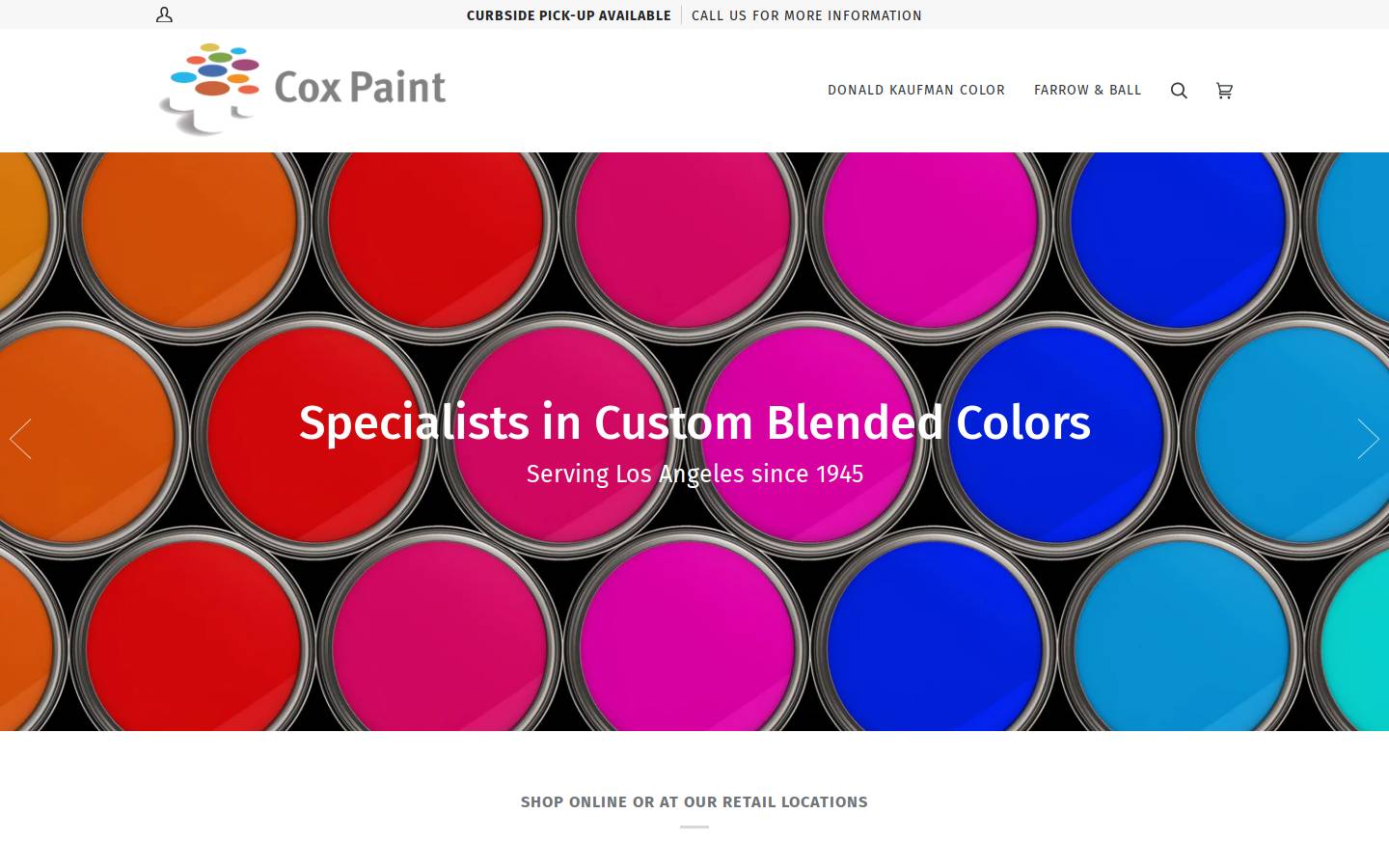 coxpaint.com homepage screenshot