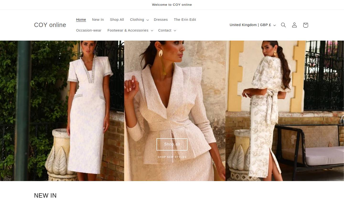 coyonline.com homepage screenshot
