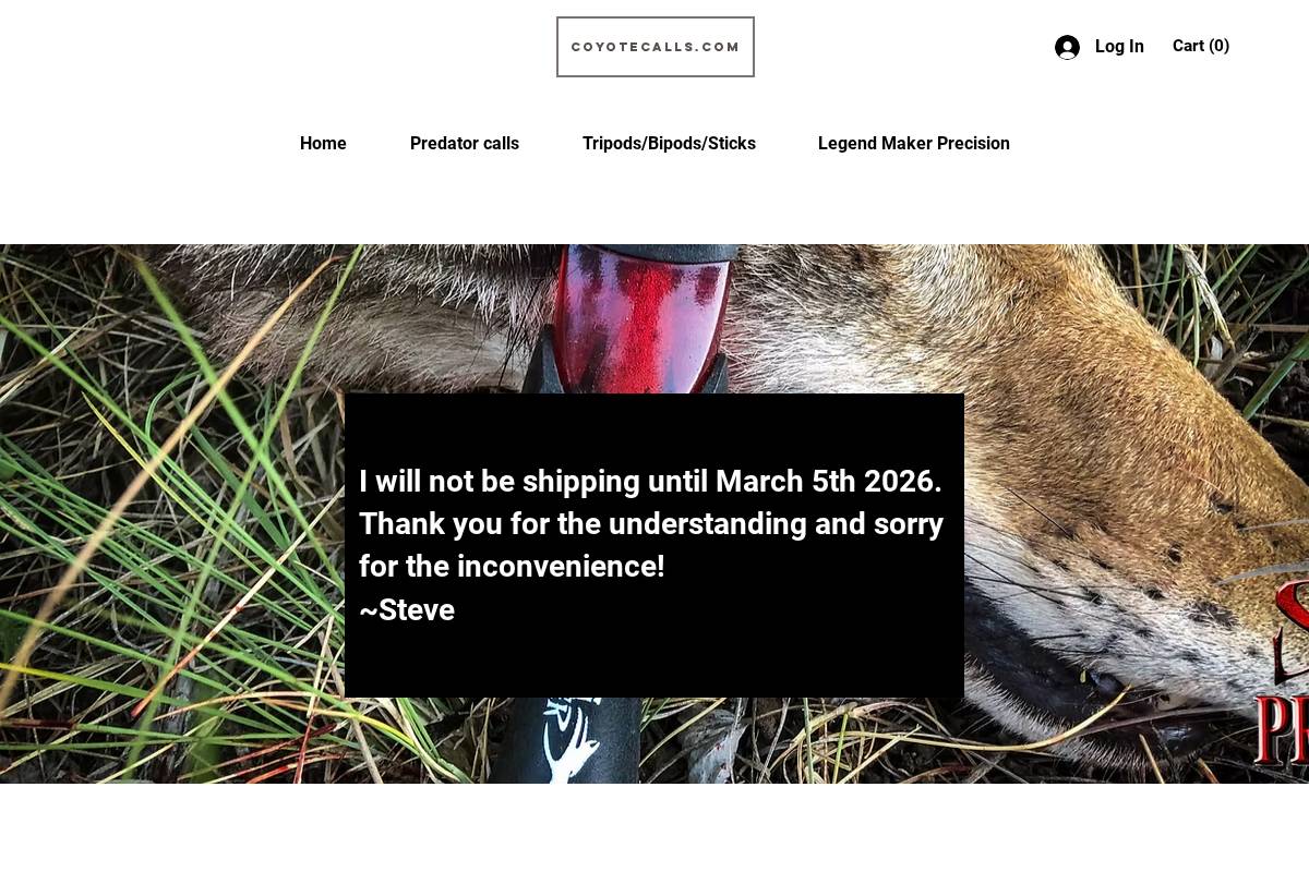 coyotecalls.com homepage screenshot