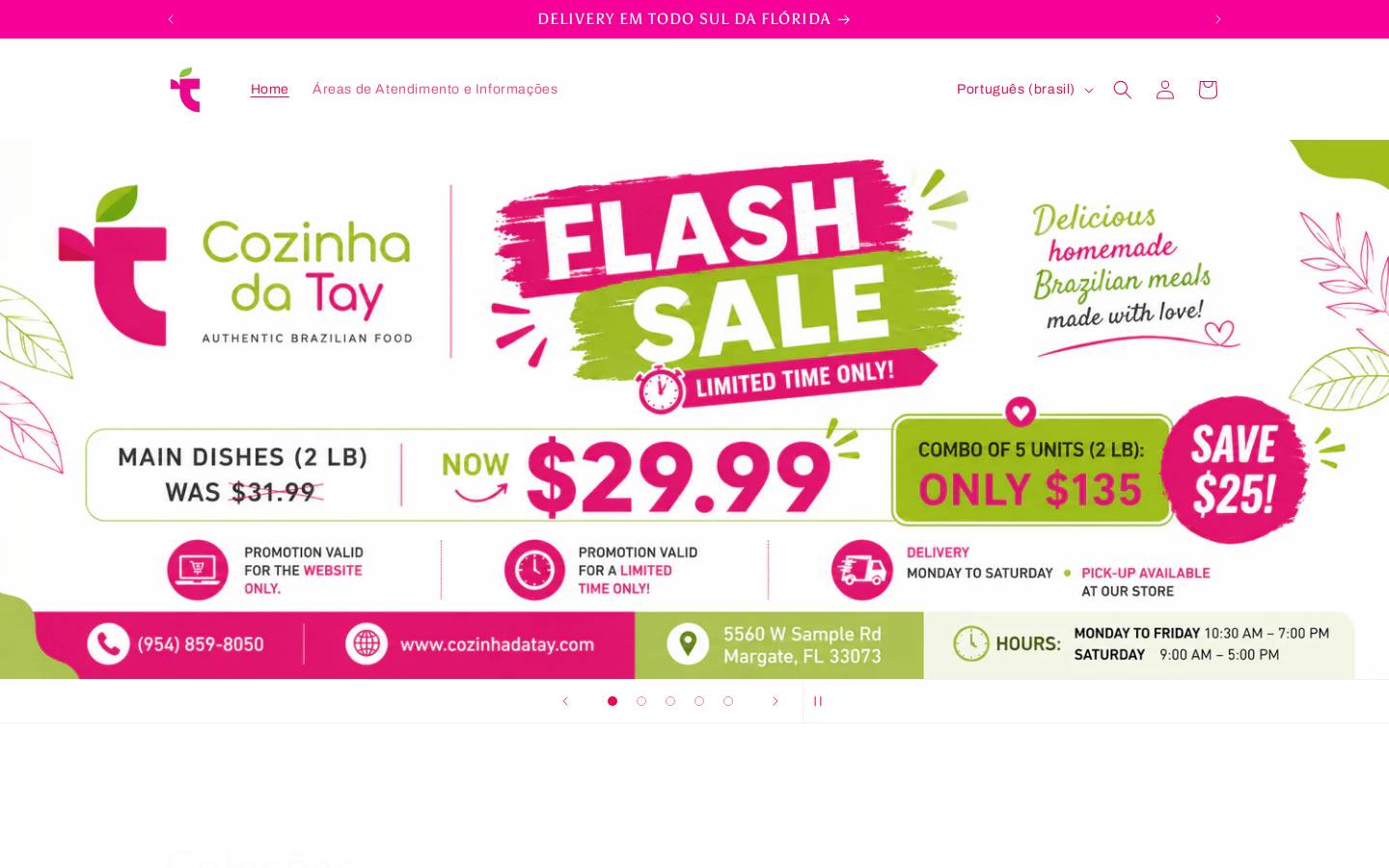 cozinhadatay.com homepage screenshot