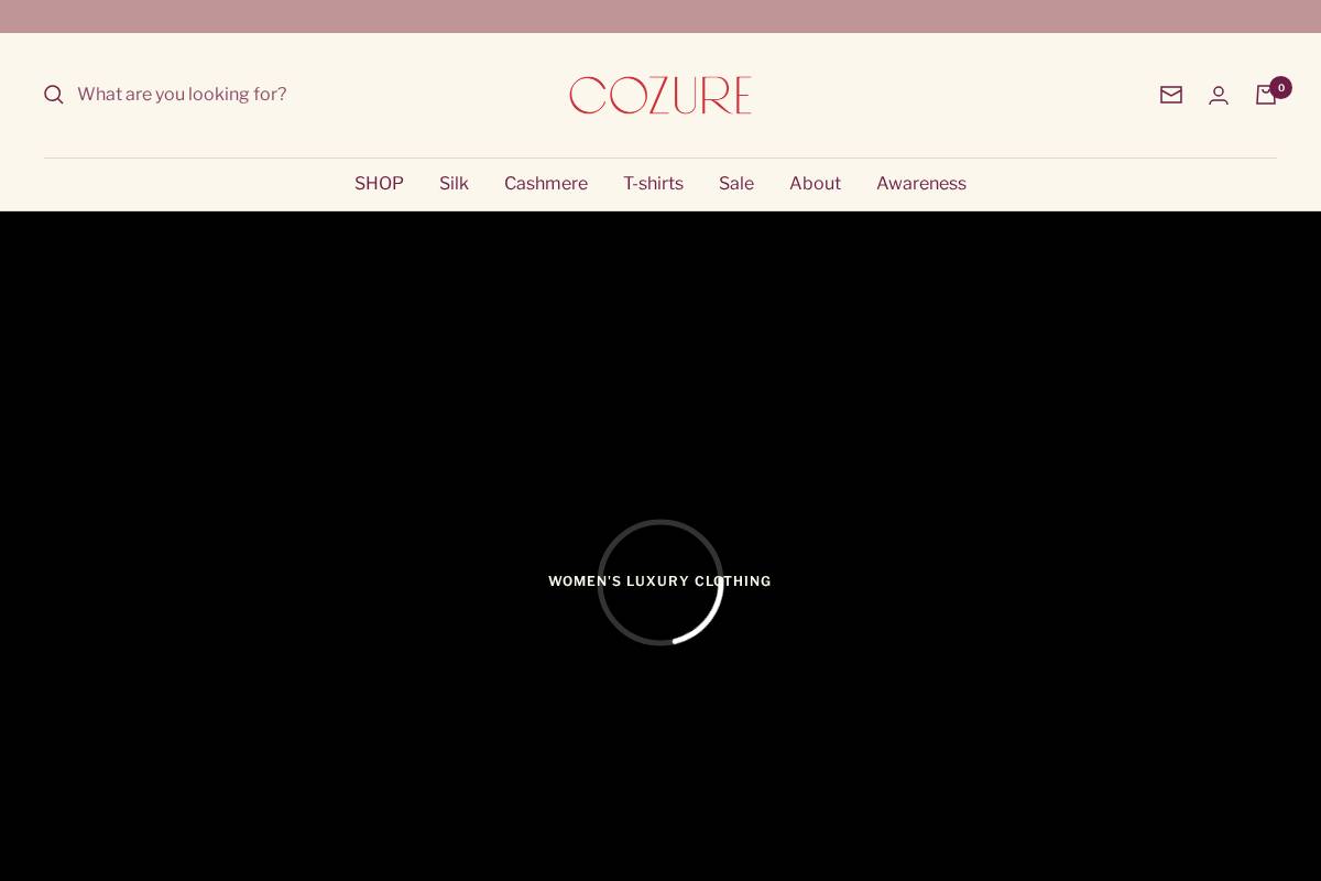 cozure.co homepage screenshot