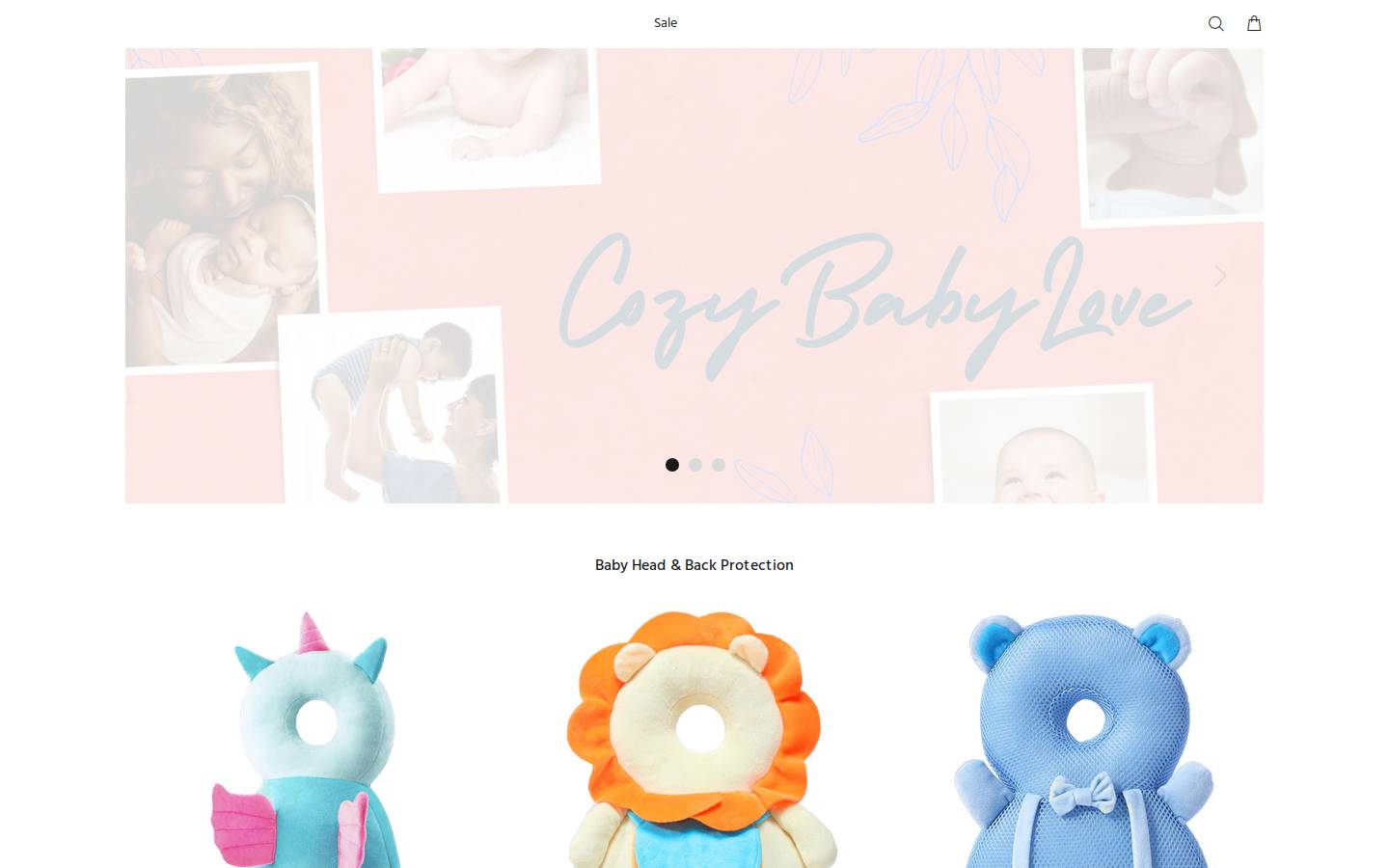 cozybabylove.com homepage screenshot