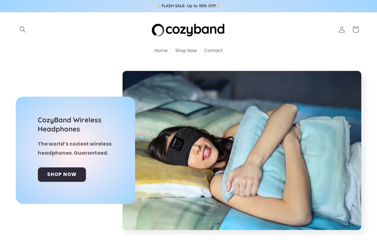 cozyband.com homepage screenshot