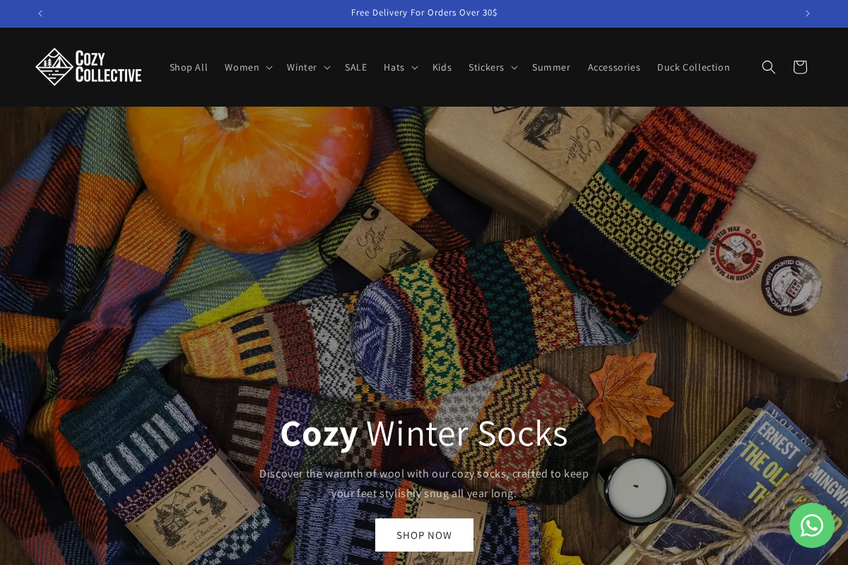 Cozy Collective LB homepage screenshot