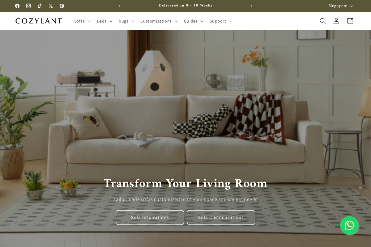 Cozylant homepage screenshot