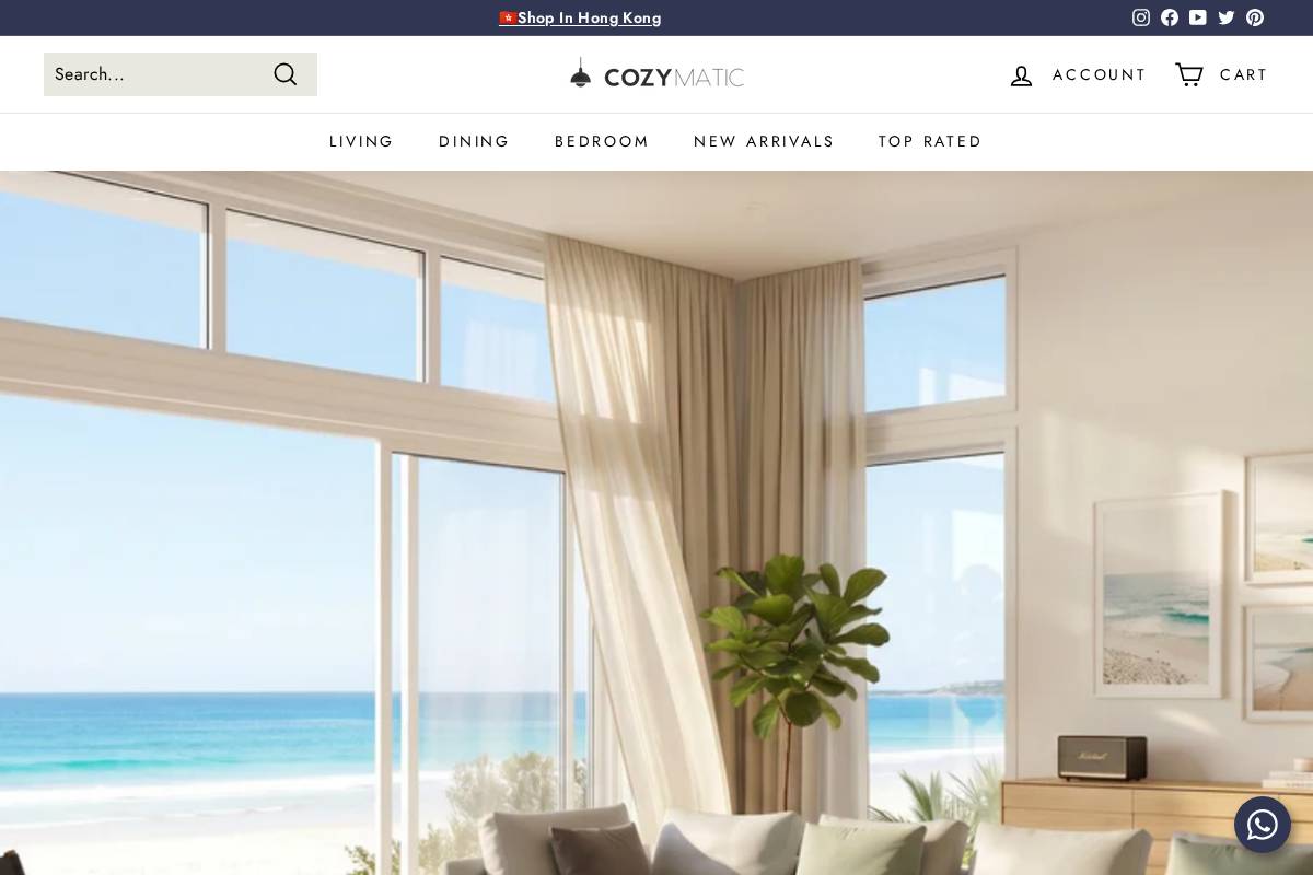 Cozymatic homepage screenshot