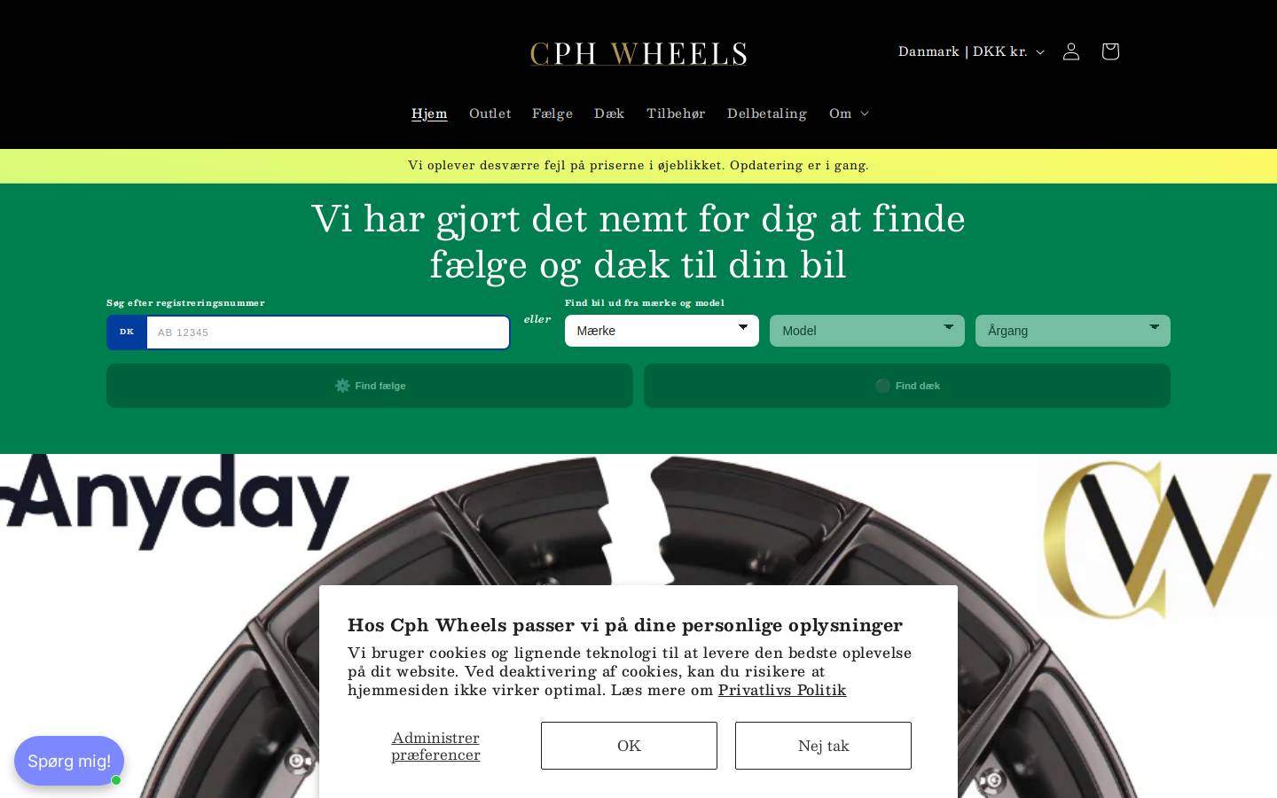 Cph Wheels homepage screenshot