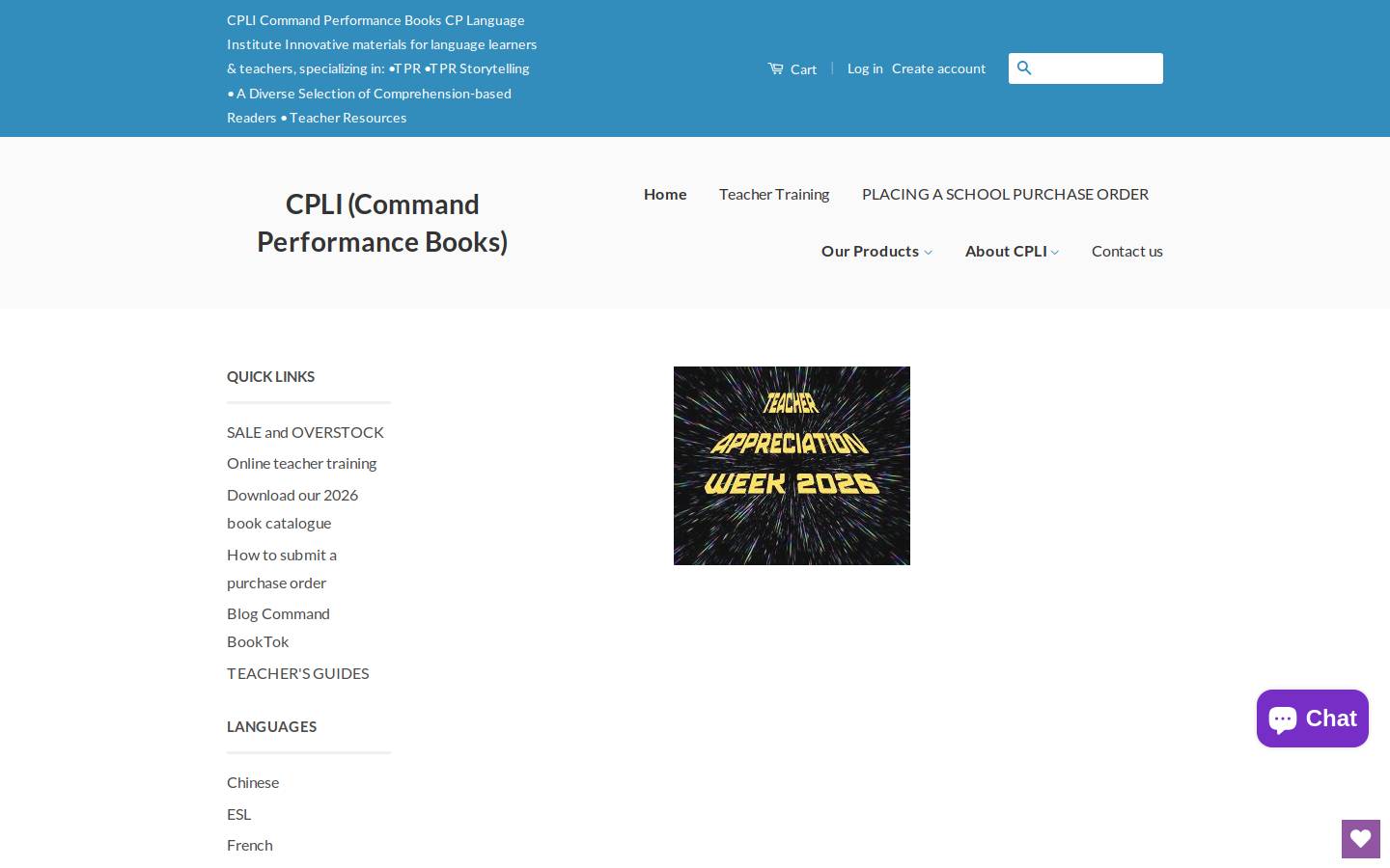 cpli.net homepage screenshot
