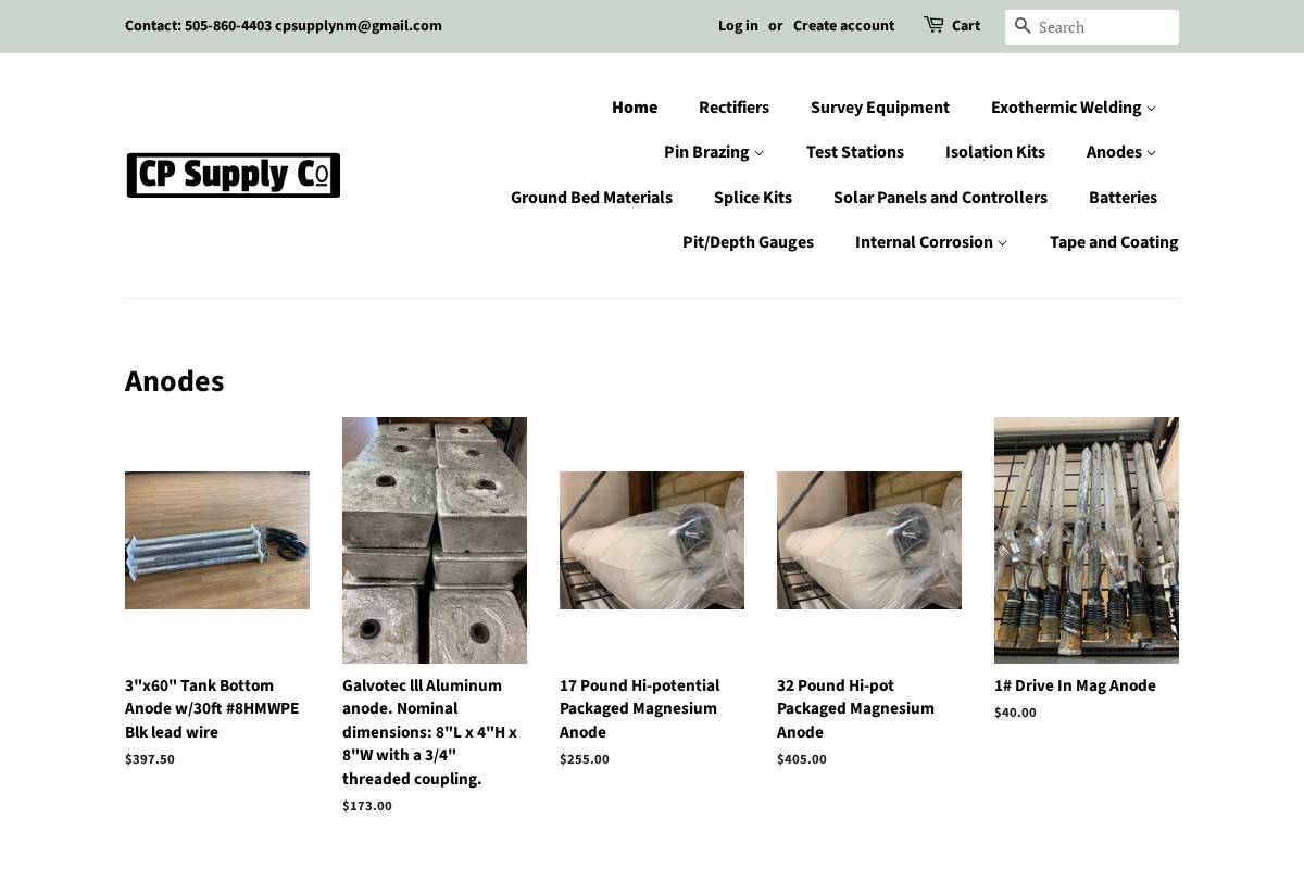 cpsupplynm.com homepage screenshot