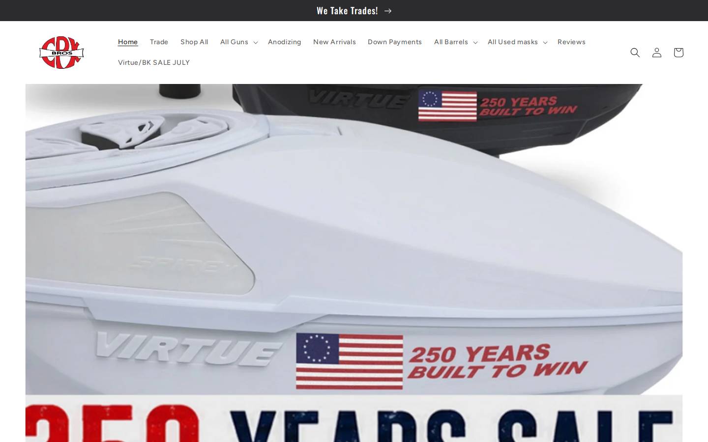 cpxbrospaintball.com homepage screenshot