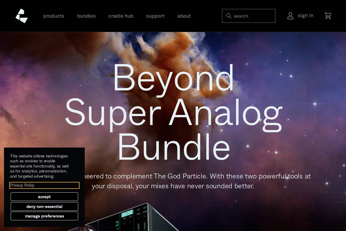 cradle.app homepage screenshot