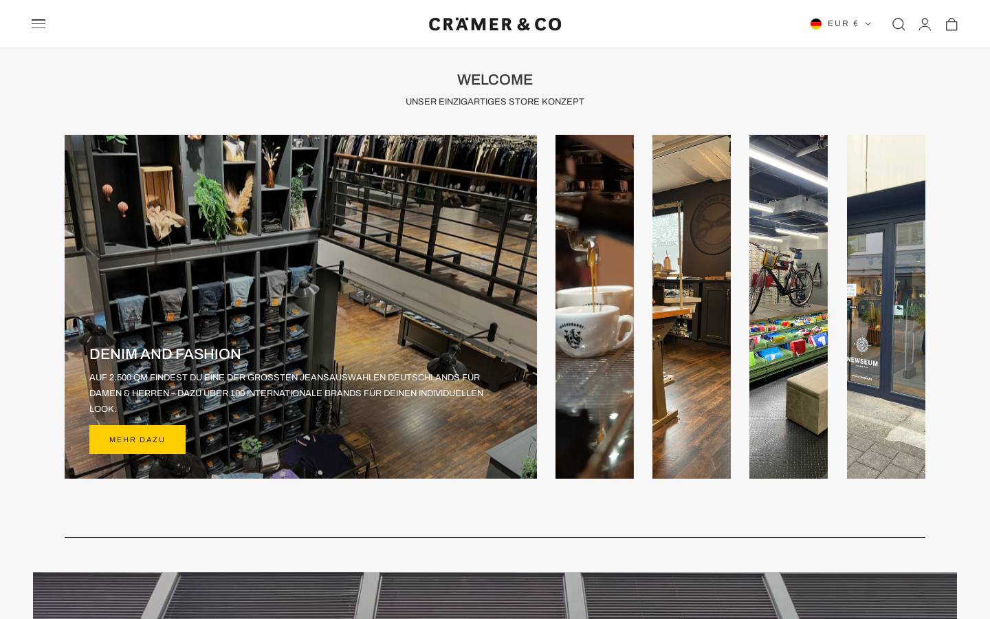 Crämer & Co homepage screenshot