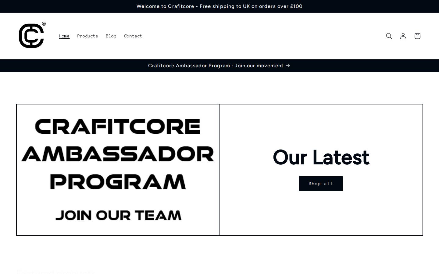 crafitcore.com homepage screenshot