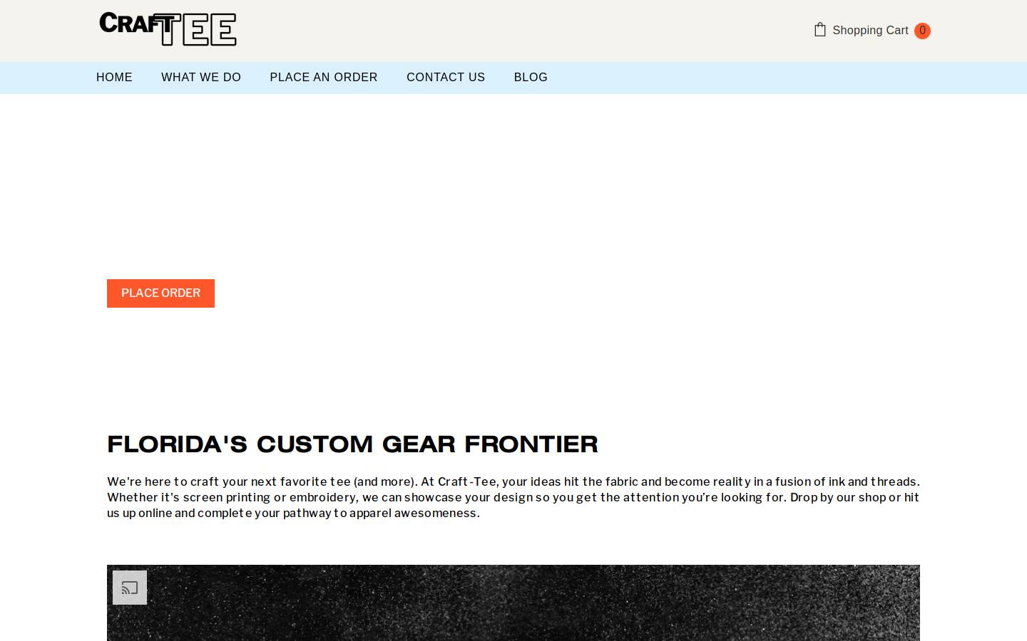 craft-tee.com homepage screenshot