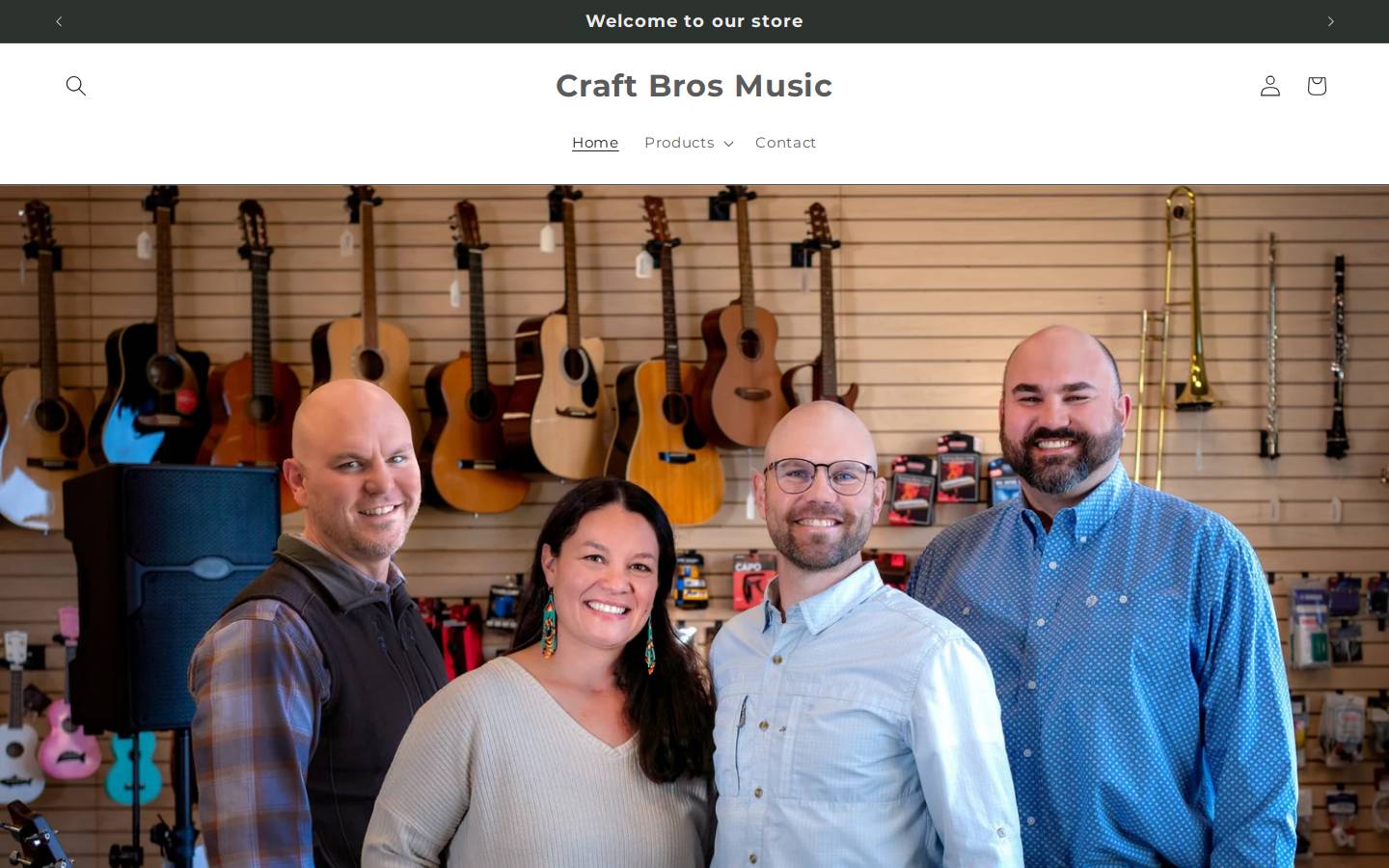 craftbrosmusic.com homepage screenshot