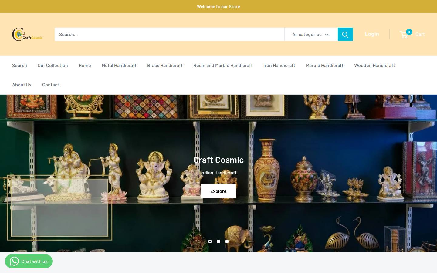 craftcosmic.com homepage screenshot