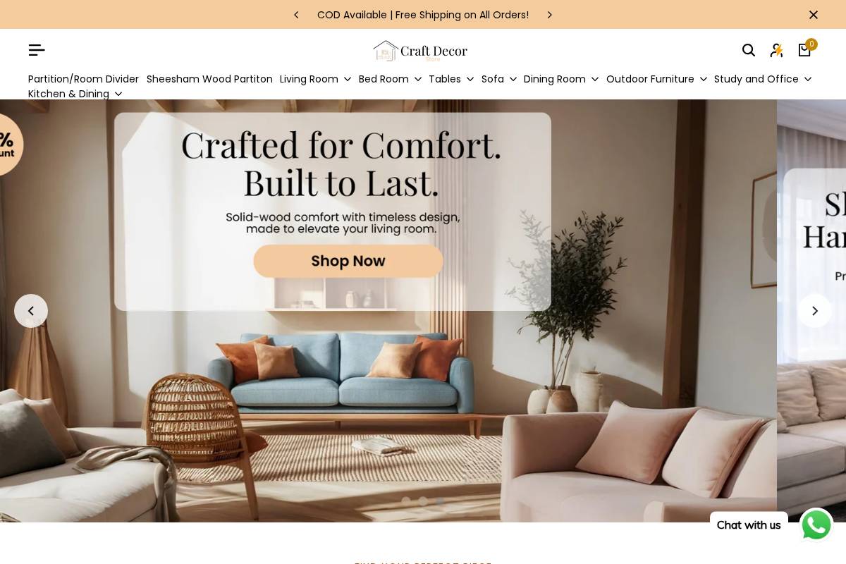 craftdecorstore.com homepage screenshot