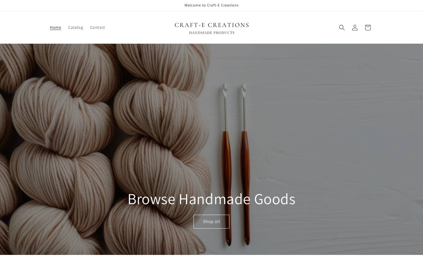 crafte-creations.com homepage screenshot