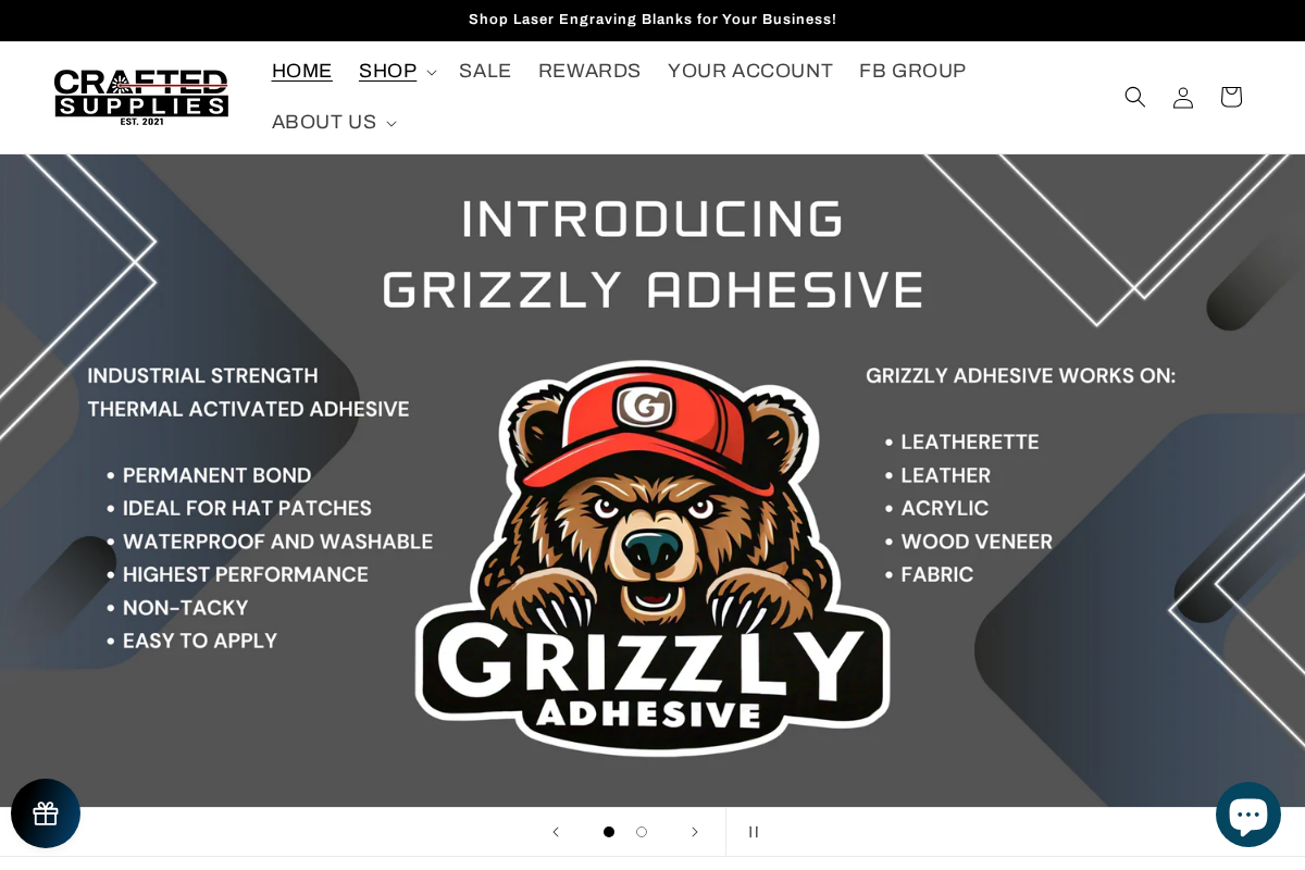 CraftedSupplies homepage screenshot