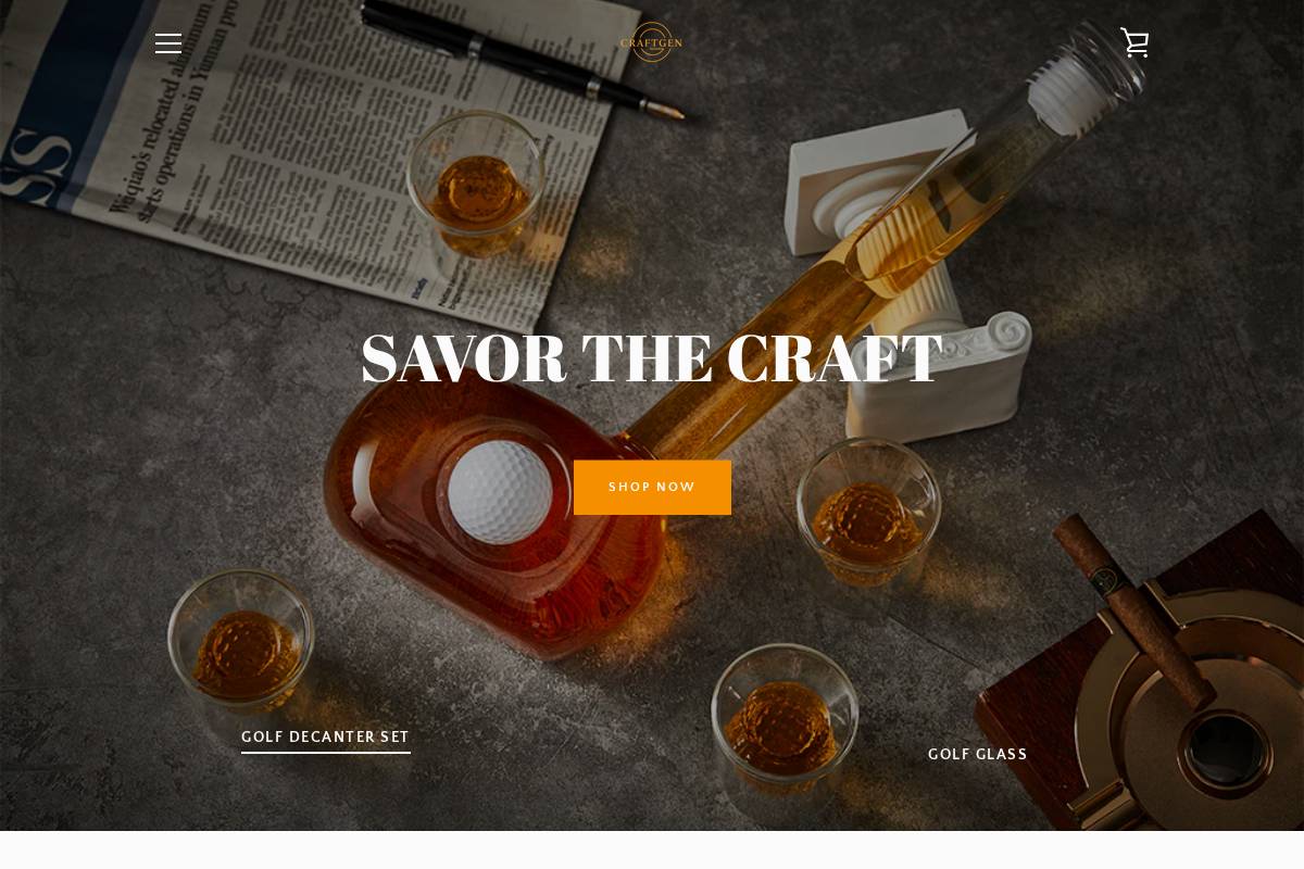 Craftgenerations homepage screenshot