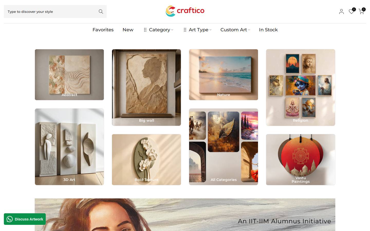 craftico.in homepage screenshot